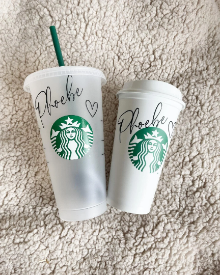 Matching Genuine Starbucks Reusable Hot and Cold Coffee Cup