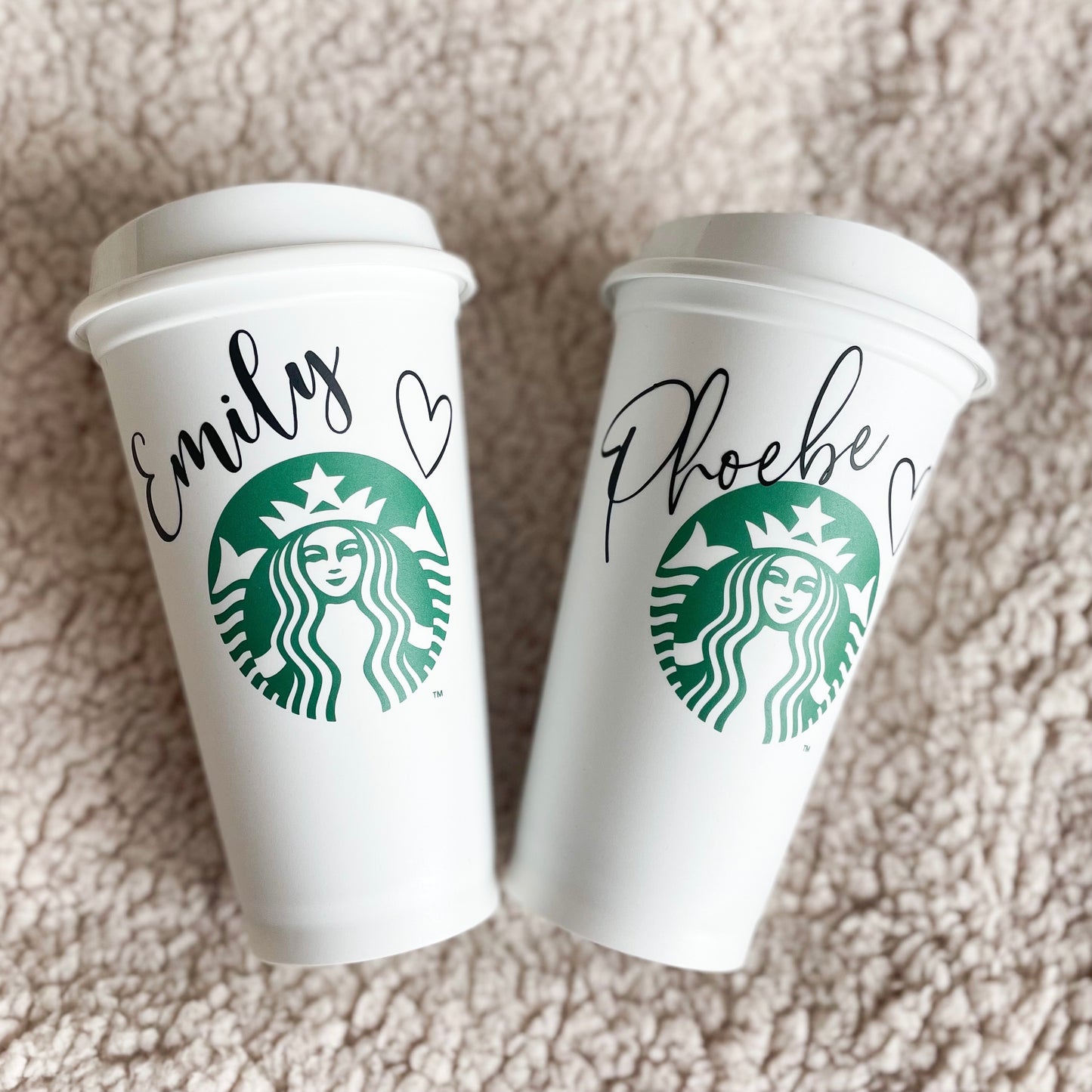 16oz Genuine Reusable Starbucks Personalised Hot Coffee Cup UK, Personalised gift for her