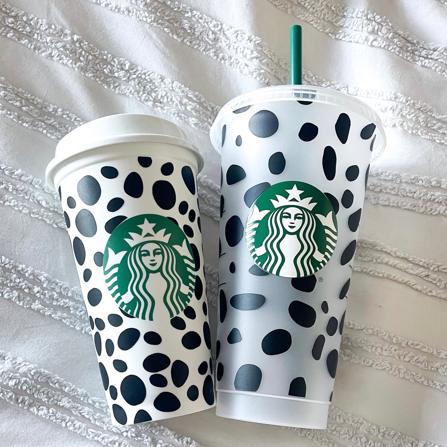 16oz Genuine Leopard Print Reusable Starbucks Hot Coffee Cup