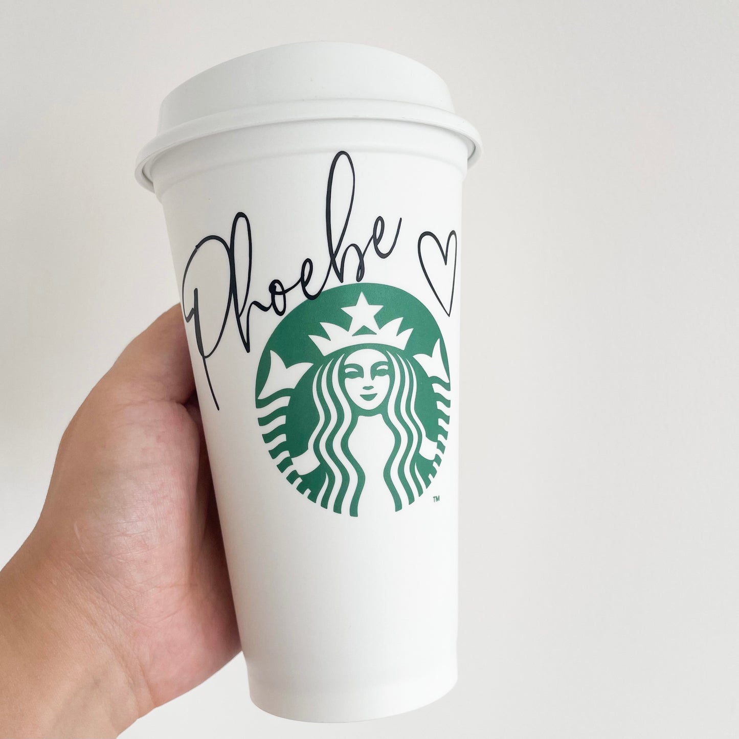 16oz Genuine Reusable Starbucks Personalised Hot Coffee Cup UK, Personalised gift for her
