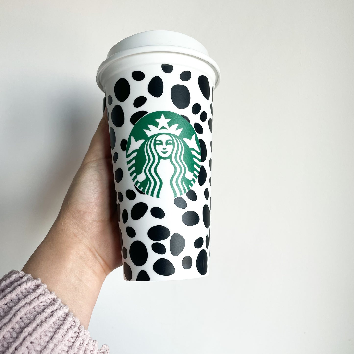 16oz Genuine Leopard Print Reusable Starbucks Hot Coffee Cup