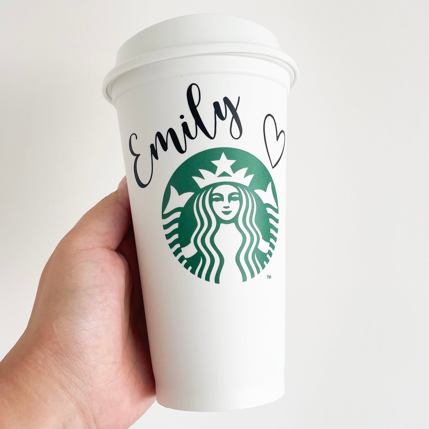 16oz Genuine Reusable Starbucks Personalised Hot Coffee Cup UK, Personalised gift for her