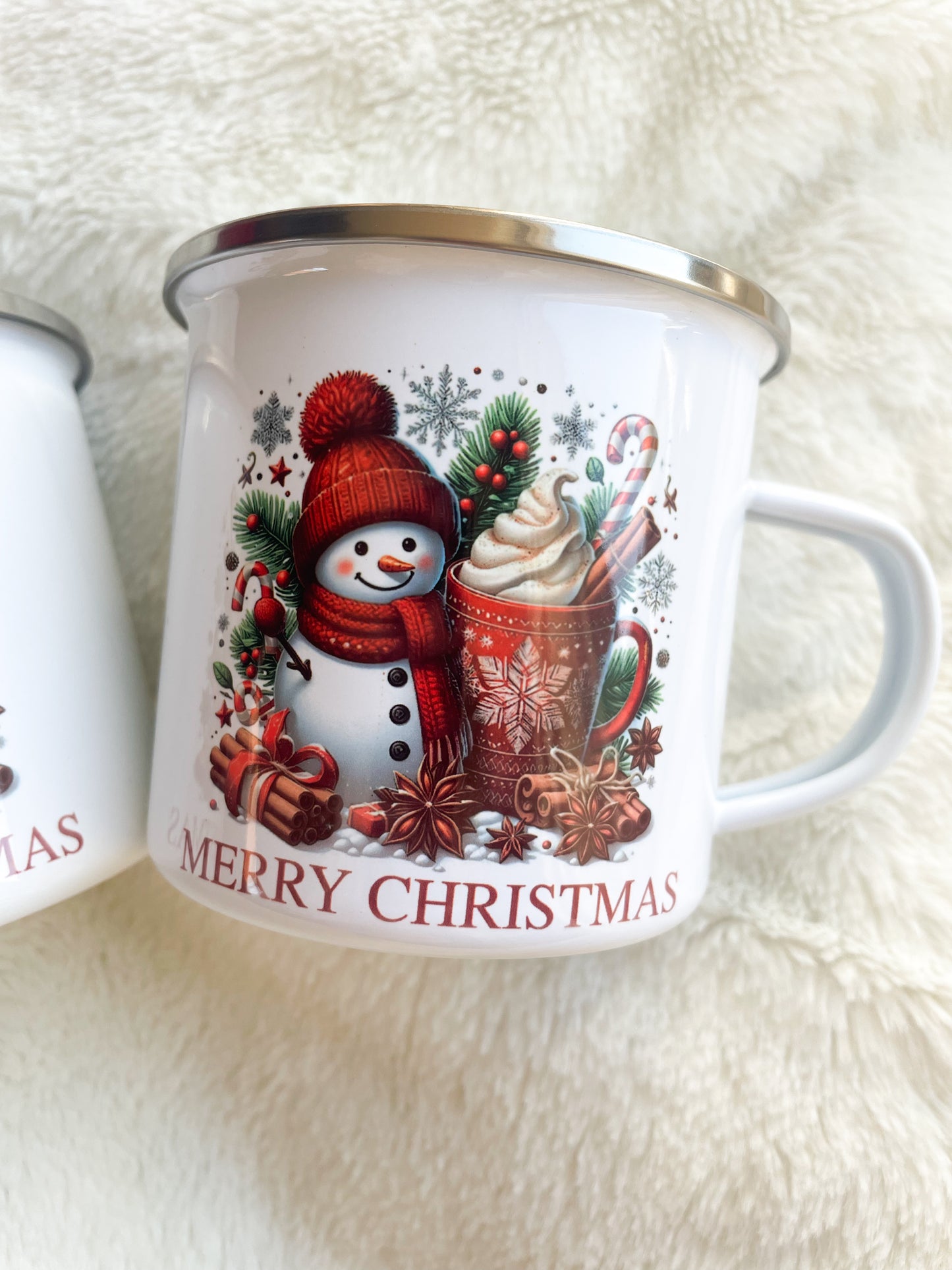 Christmas mug with snowman
