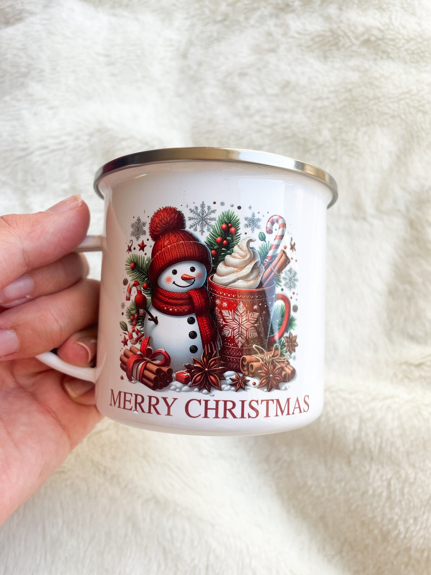 Christmas mug with snowman