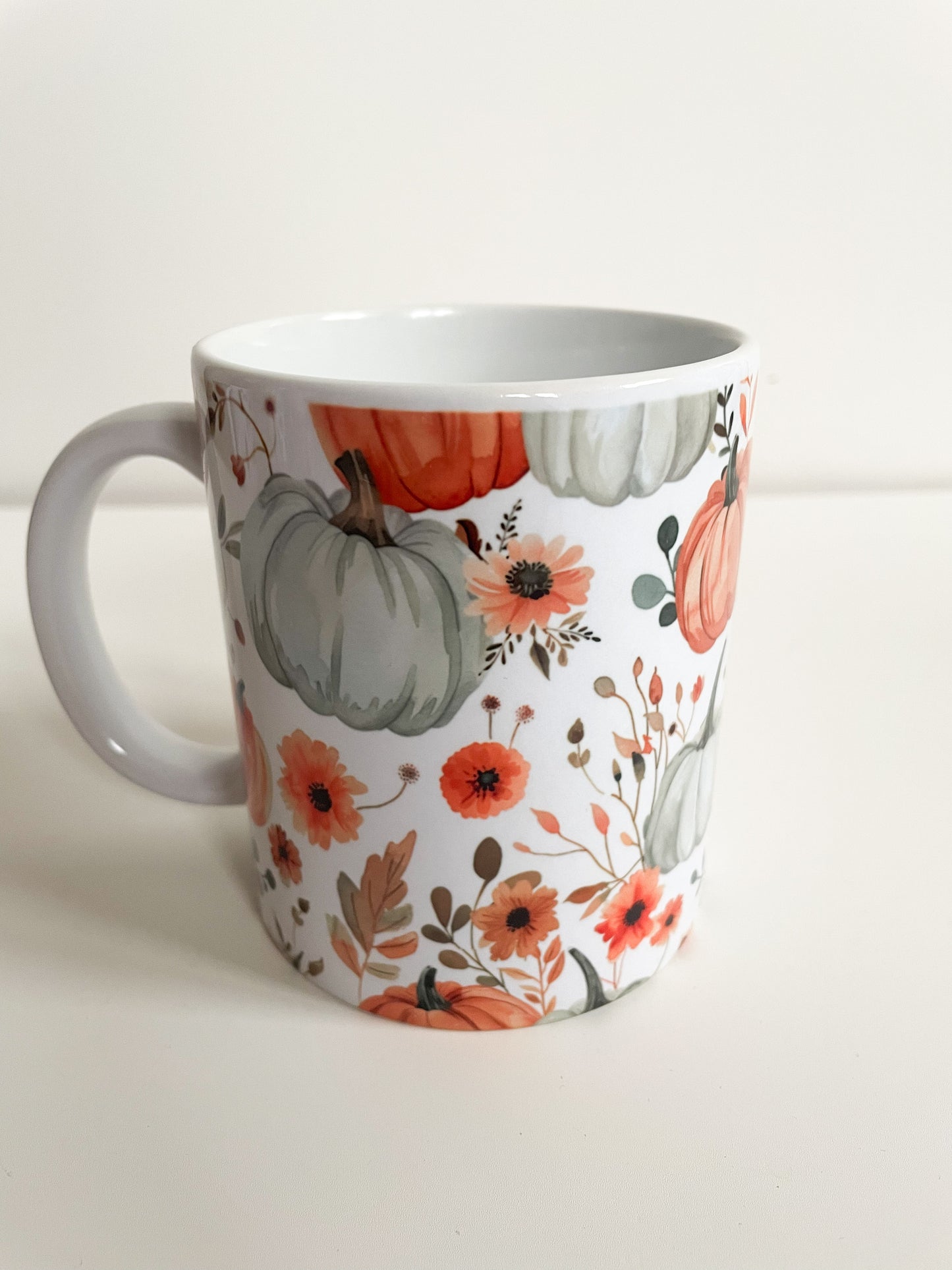 Cute autumn and pumpkins ceramic mug