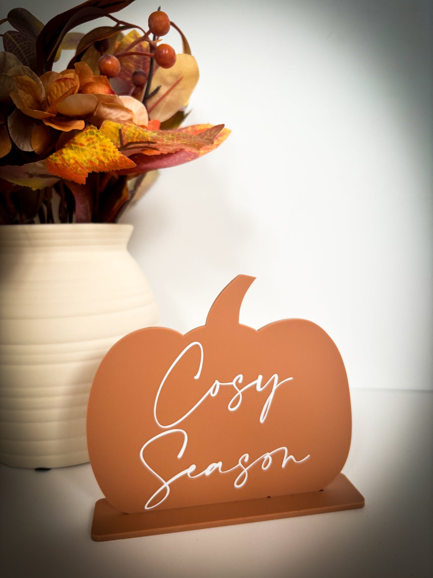 Autumn decor, home decor, pumpkin sign, personalised autumn decor