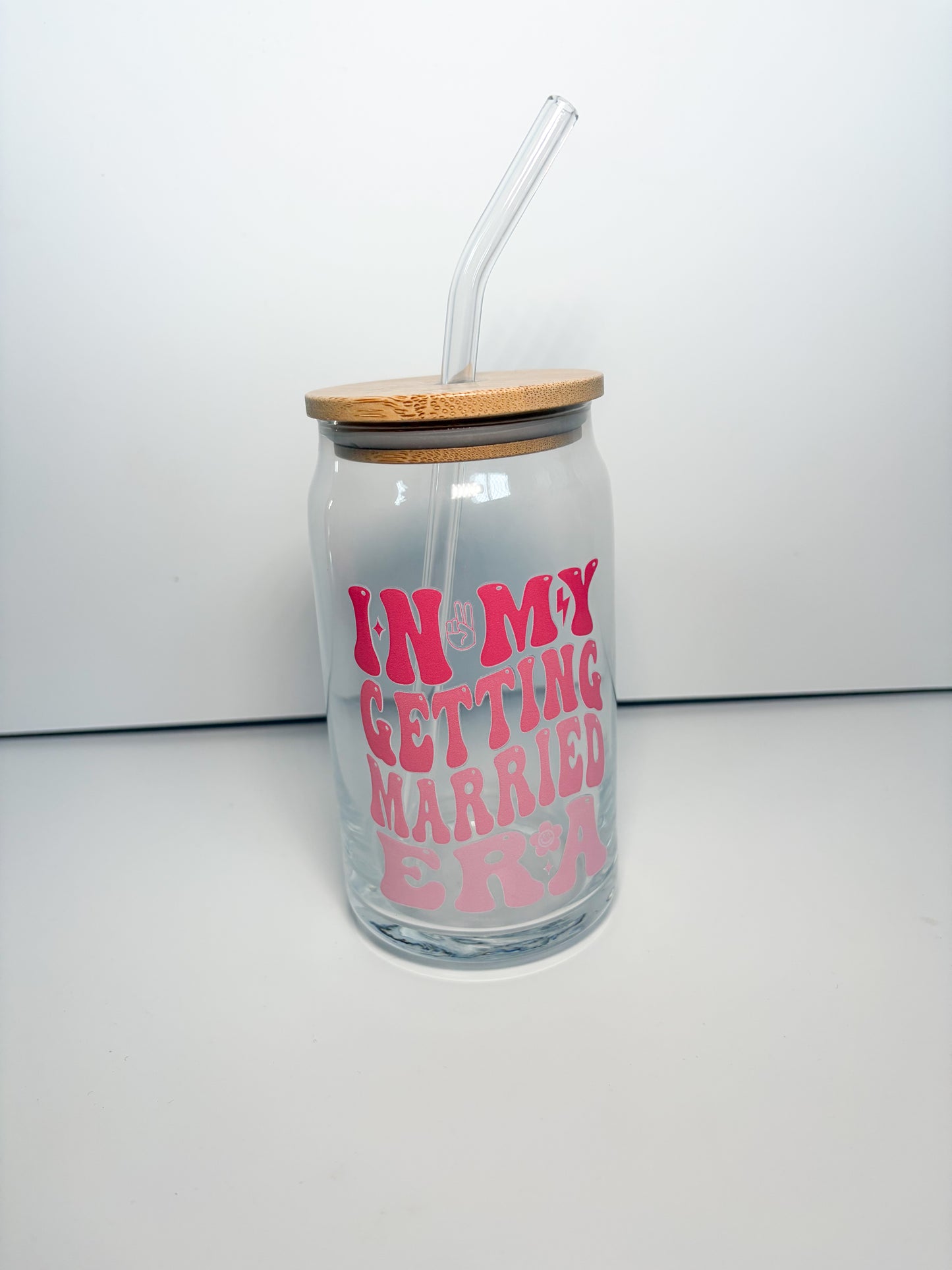 In my getting married era glass can, drinkware for 2026 Bride