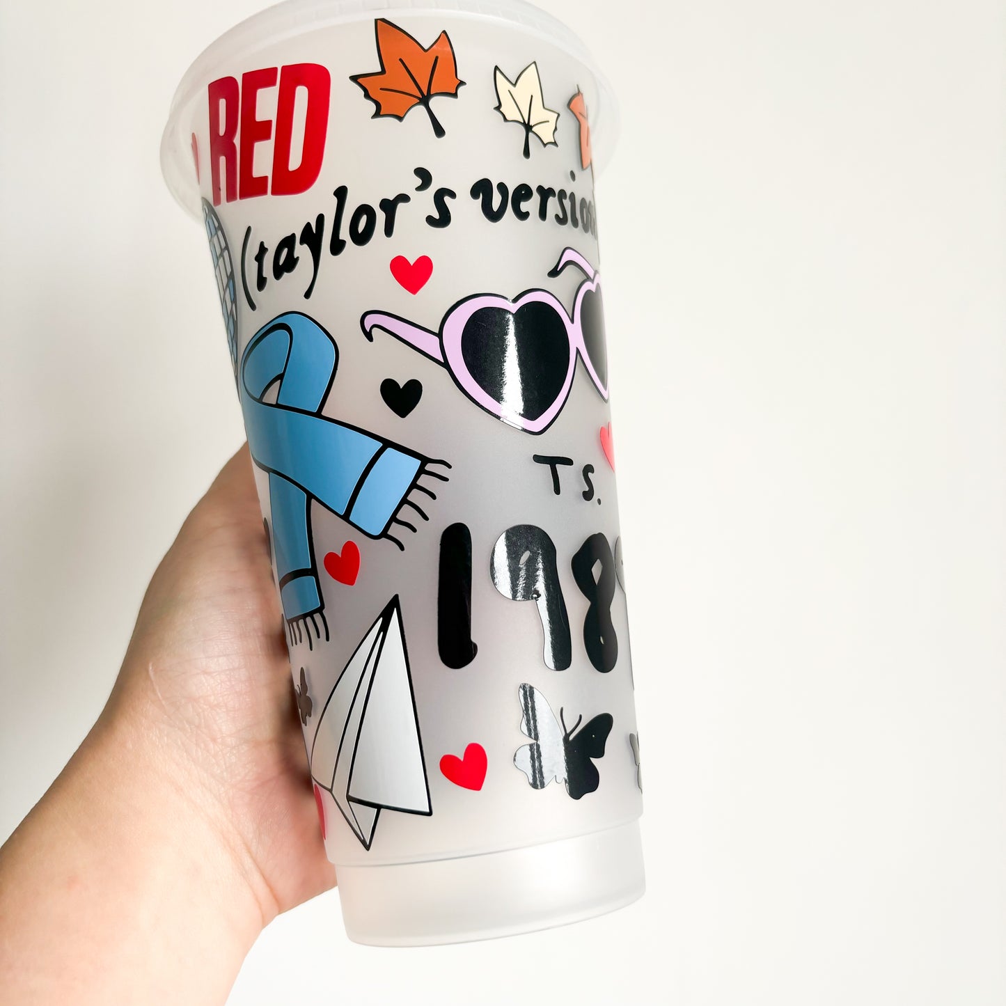 Reusable Taylor Swift Drinkware, Swiftie travel coffee cup, Reusable travel mug, Iced coffee cup