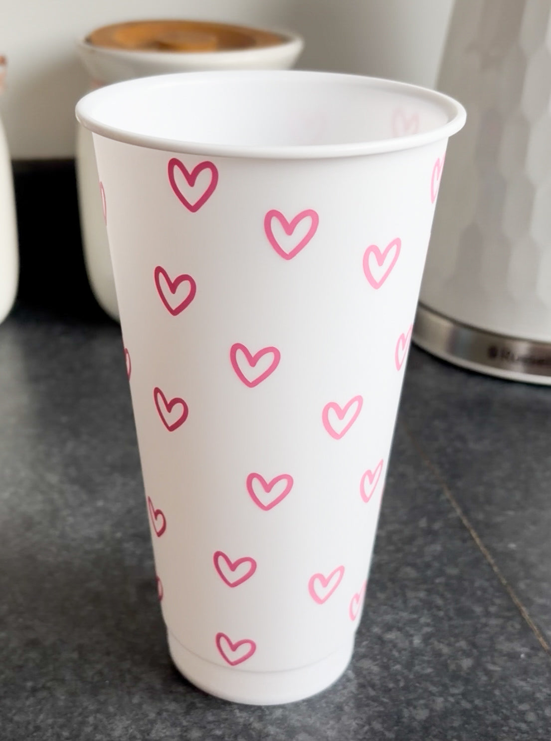 Hearts cold cup