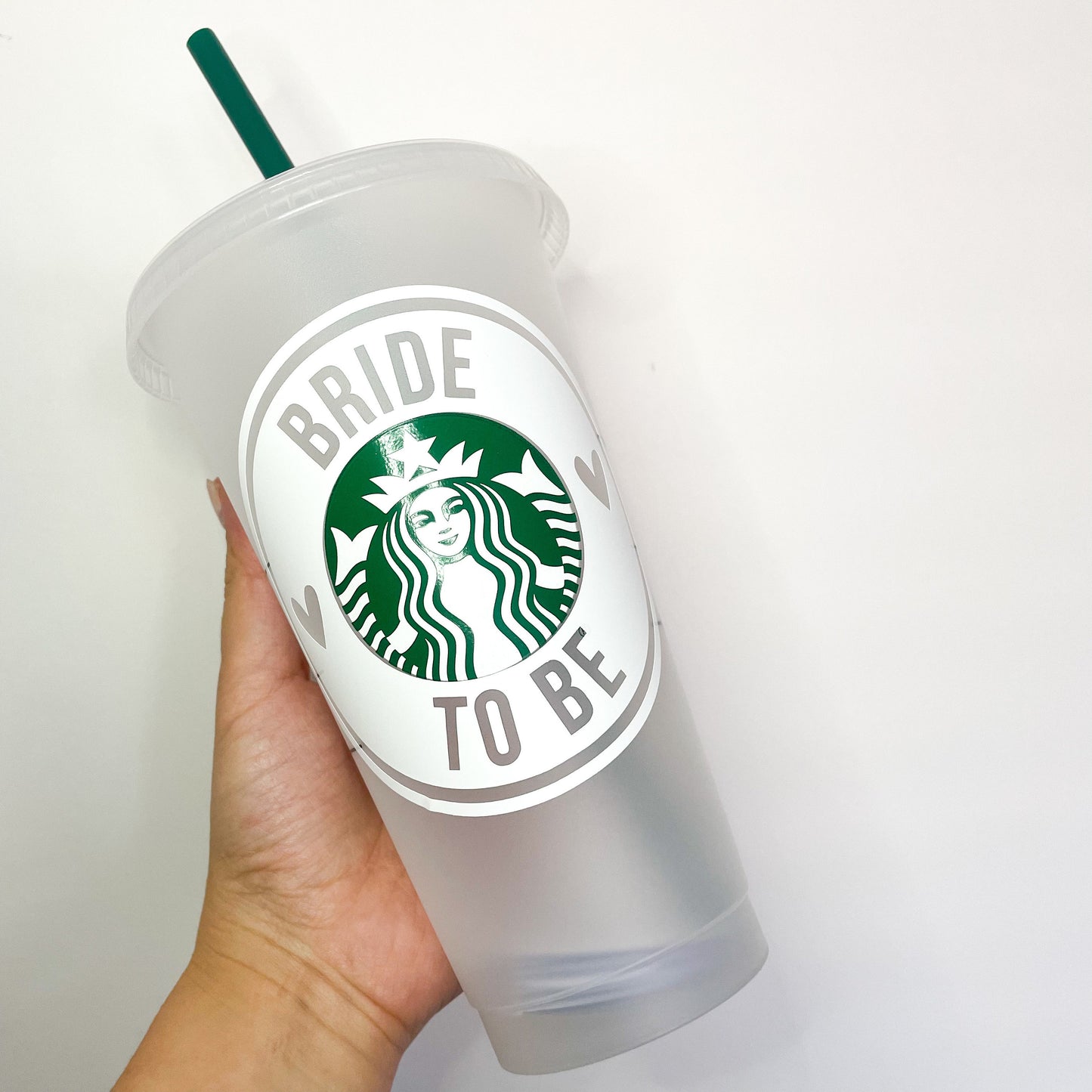 Bridesmaid Proposal, Reusable Starbucks cup UK, Bridal Hen Party gift decoration, Hen Party Props, Iced Coffee cup for Bride to be, Custom Drinkware