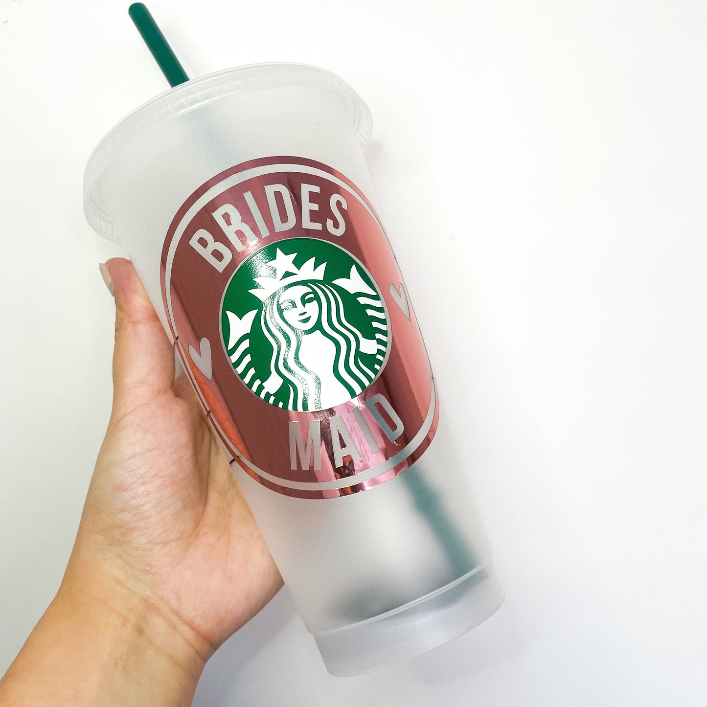 Bridesmaid Proposal, Reusable Starbucks cup UK, Bridal Hen Party gift decoration, Hen Party Props, Iced Coffee cup for Bride to be, Custom Drinkware