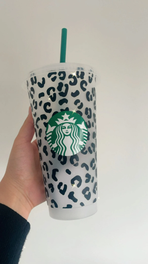 24oz Genuine Reusable Starbucks Cold Coffee Cup