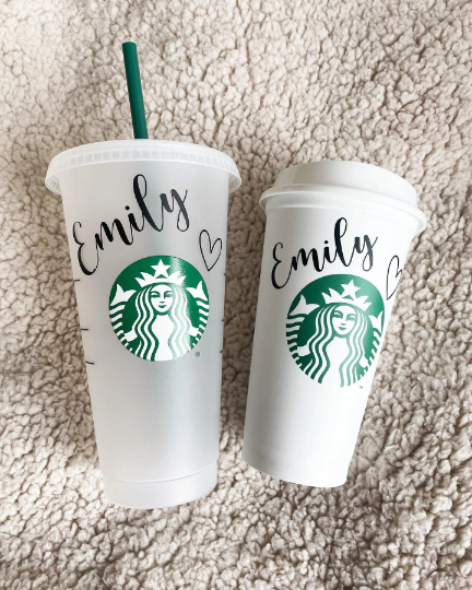 Matching Genuine Starbucks Reusable Hot and Cold Coffee Cup