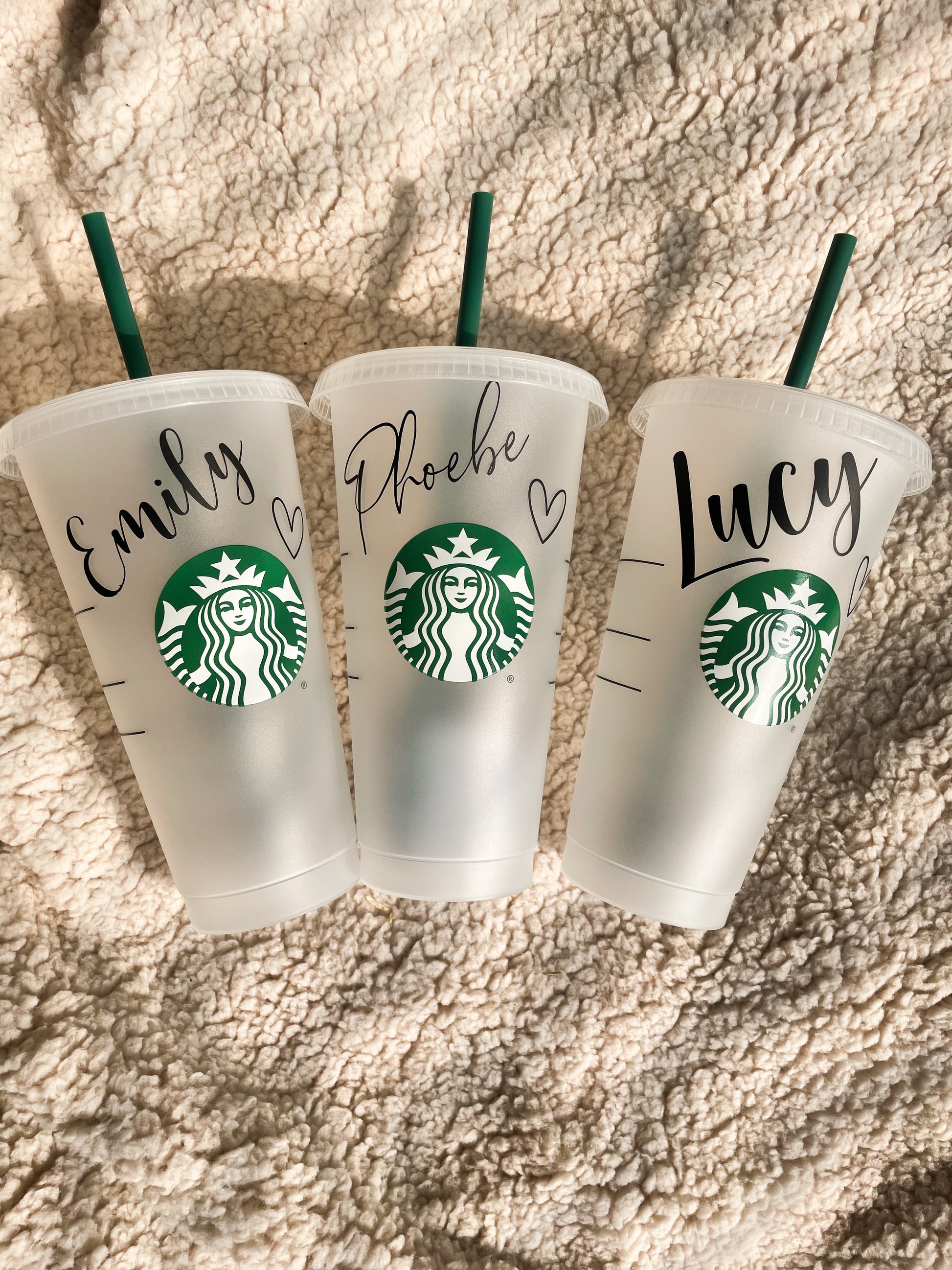 Matching reusable Starbucks cup set!
